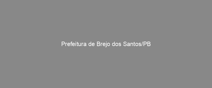 Provas Anteriores Prefeitura de Brejo dos Santos/PB
